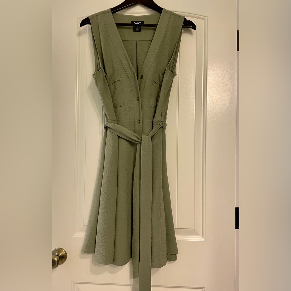 DKNY olive green dress. Excellent condition, worn once.